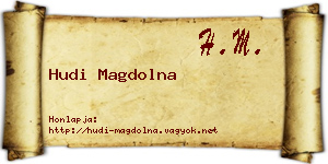 Hudi Magdolna névjegykártya