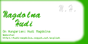 magdolna hudi business card